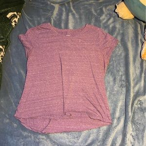 Purple shirt sleeve shirt